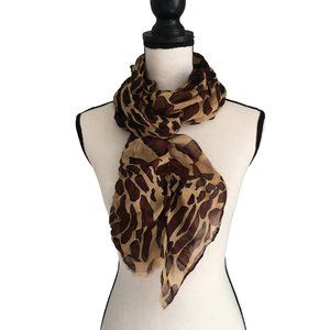 Leopard Sheer Scarf